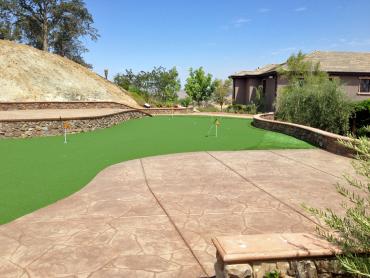 Artificial Grass Photos: Artificial Turf Installation Briggs, Oklahoma Office Putting Green, Backyard Landscaping