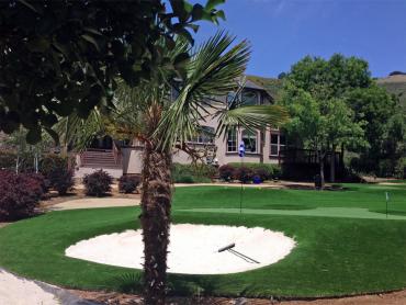 Artificial Grass Photos: Artificial Turf Installation Idabel, Oklahoma Outdoor Putting Green, Front Yard Landscaping