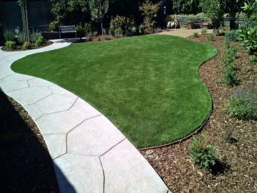 Artificial Grass Photos: Artificial Turf Installation West Siloam Springs, Oklahoma Landscaping Business, Front Yard Landscaping