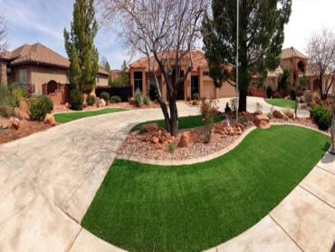 Artificial Grass Photos: Green Lawn Weatherford, Oklahoma Landscaping, Front Yard Design
